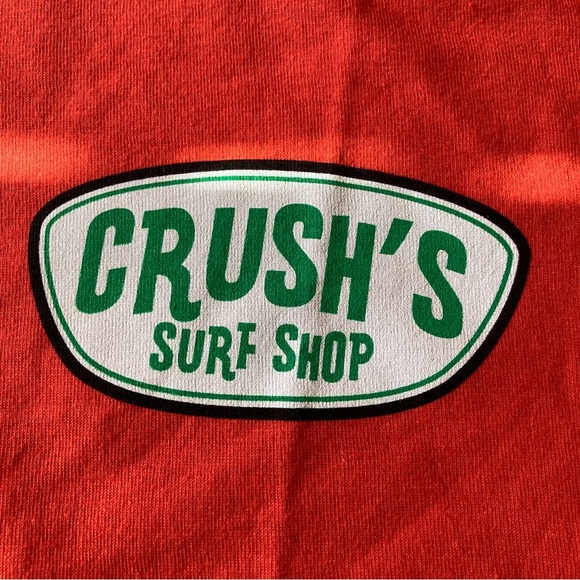 Disney Pixar Finding Nemo Crush Surf Shop Tee | Size M | Color Orange | NWT - Picture 4 of 7